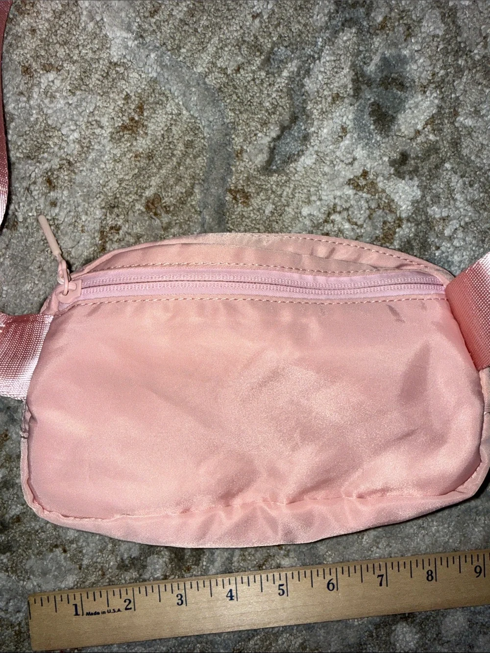lululemon pink compact sling pouch
